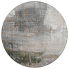 Piper Looms Chantille Abstract ACN2117 Putty Machine Washable Area Rug Round Main Image