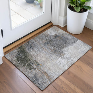 Piper Looms Chantille Abstract ACN2117 Putty Machine Washable Area Rug Scatter Lifestyle Image Feature