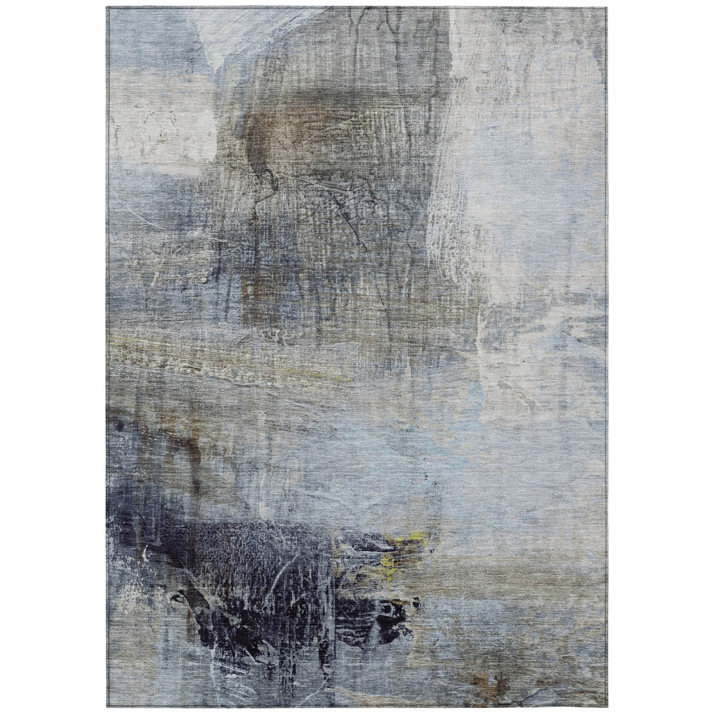 Piper Looms Chantille Abstract ACN2117 Sky Machine Washable Area Rug main image