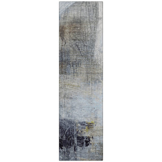 Piper Looms Chantille Abstract ACN2117 Sky Machine Washable Area Rug Runner Main Image