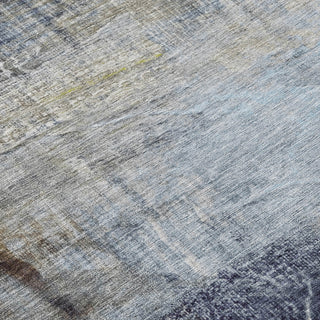 Piper Looms Chantille Abstract ACN2117 Sky Machine Washable Area Rug Swatch Image