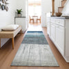 Piper Looms Chantille Abstract ACN2118 Blue Machine Washable Area Rug Runner Lifestyle Image Feature