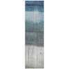 Piper Looms Chantille Abstract ACN2118 Blue Machine Washable Area Rug Runner Main Image