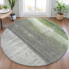 Piper Looms Chantille Abstract ACN2118 Fern Machine Washable Area Rug Round Lifestyle Image Feature