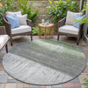 Piper Looms Chantille Abstract ACN2118 Fern Machine Washable Area Rug Round Outdoor Lifestyle Image Feature