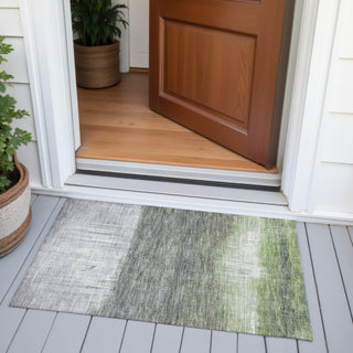 Piper Looms Chantille Abstract ACN2118 Fern Machine Washable Area Rug Scatter Outdoor Lifestyle Image Feature
