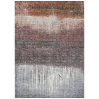 Piper Looms Chantille Abstract ACN2118 Paprika Machine Washable Area Rug main image