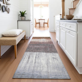 Piper Looms Chantille Abstract ACN2118 Paprika Machine Washable Area Rug Runner Lifestyle Image Feature