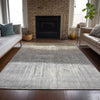 Piper Looms Chantille Abstract ACN2118 Taupe Machine Washable Area Rug Lifestyle Image Feature