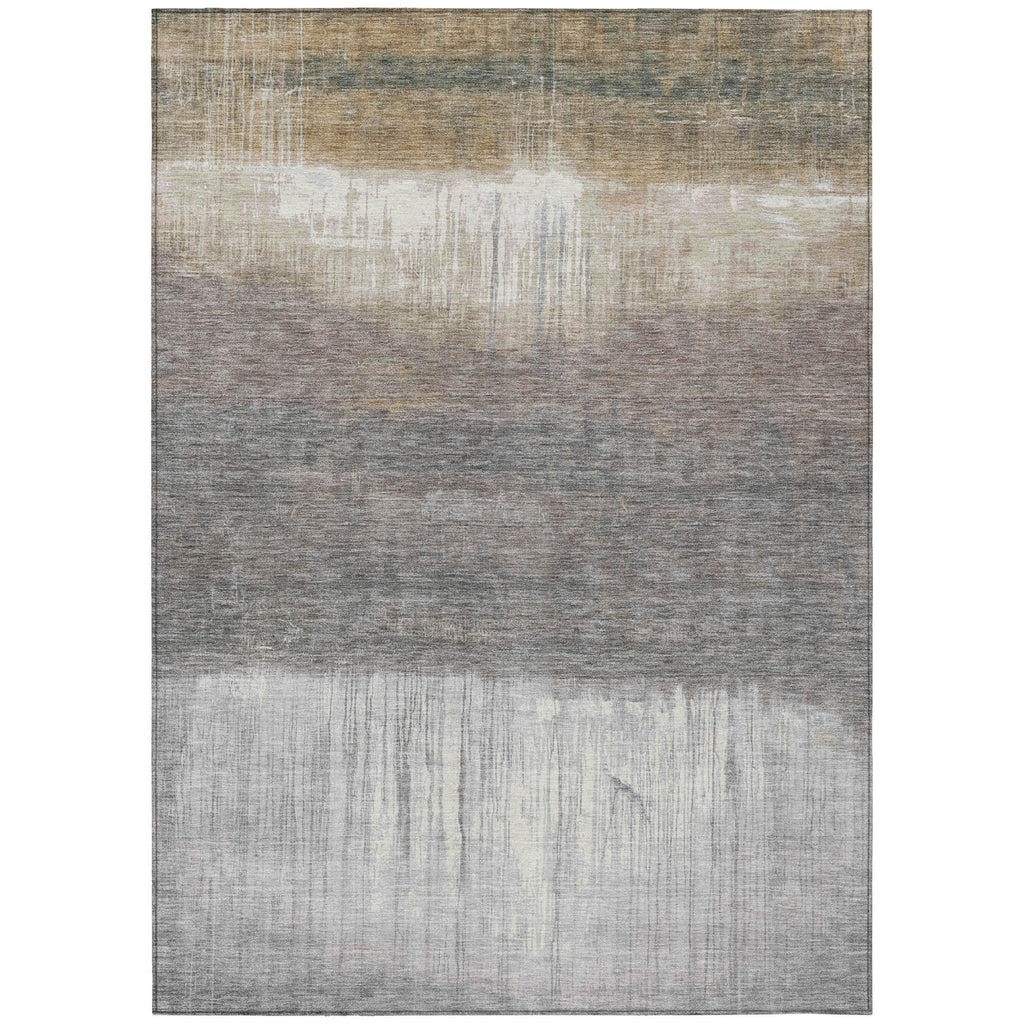Piper Looms Chantille Abstract ACN2118 Taupe Machine Washable Area Rug main image