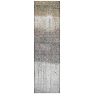Piper Looms Chantille Abstract ACN2118 Taupe Machine Washable Area Rug Runner Main Image