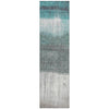 Piper Looms Chantille Abstract ACN2118 Teal Machine Washable Area Rug Runner Main Image
