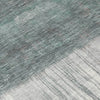 Piper Looms Chantille Abstract ACN2118 Teal Machine Washable Area Rug Swatch Image