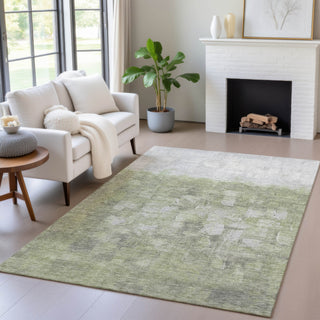 Piper Looms Chantille Abstract ACN2119 Fern Machine Washable Area Rug Lifestyle Image Feature