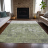 Piper Looms Chantille Abstract ACN2119 Fern Machine Washable Area Rug Lifestyle Image Feature