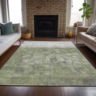 Piper Looms Chantille Abstract ACN2119 Fern Machine Washable Area Rug Lifestyle Image Feature