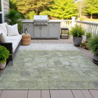 Piper Looms Chantille Abstract ACN2119 Fern Machine Washable Area Rug Outdoor Lifestyle Image Feature