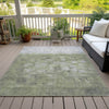Piper Looms Chantille Abstract ACN2119 Fern Machine Washable Area Rug Outdoor Lifestyle Image Feature