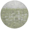 Piper Looms Chantille Abstract ACN2119 Fern Machine Washable Area Rug Round Main Image