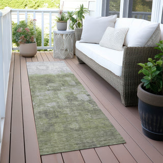 Piper Looms Chantille Abstract ACN2119 Fern Machine Washable Area Rug Runner Outdoor Lifestyle Image Feature