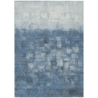 Piper Looms Chantille Abstract ACN2119 Navy Machine Washable Area Rug main image