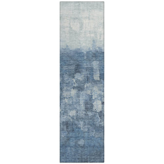 Piper Looms Chantille Abstract ACN2119 Navy Machine Washable Area Rug Runner Main Image