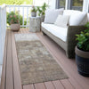 Piper Looms Chantille Abstract ACN2119 Taupe Machine Washable Area Rug Runner Outdoor Lifestyle Image Feature