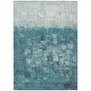 Piper Looms Chantille Abstract ACN2119 Teal Machine Washable Area Rug main image