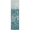 Piper Looms Chantille Abstract ACN2119 Teal Machine Washable Area Rug Runner Main Image