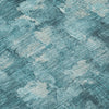 Piper Looms Chantille Abstract ACN2119 Teal Machine Washable Area Rug Swatch Image