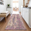 Piper Looms Chantille Abstract ACN2120 Blush Machine Washable Area Rug Runner Lifestyle Image Feature