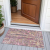 Piper Looms Chantille Abstract ACN2120 Blush Machine Washable Area Rug Scatter Outdoor Lifestyle Image Feature