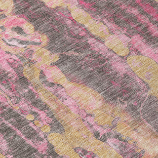 Piper Looms Chantille Abstract ACN2120 Blush Machine Washable Area Rug Swatch Image