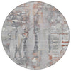 Piper Looms Chantille Abstract ACN2120 Copper Machine Washable Area Rug Round Main Image