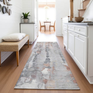 Piper Looms Chantille Abstract ACN2120 Copper Machine Washable Area Rug Runner Lifestyle Image Feature