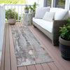 Piper Looms Chantille Abstract ACN2120 Copper Machine Washable Area Rug Runner Outdoor Lifestyle Image Feature