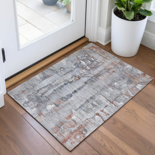 Piper Looms Chantille Abstract ACN2120 Copper Machine Washable Area Rug Scatter Lifestyle Image Feature
