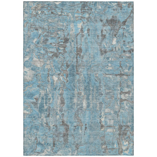 Piper Looms Chantille Abstract ACN2120 Denim Machine Washable Area Rug main image