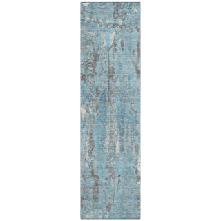 Piper Looms Chantille Abstract ACN2120 Denim Machine Washable Area Rug Runner Main Image