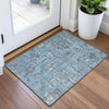 Piper Looms Chantille Abstract ACN2120 Denim Machine Washable Area Rug Scatter Lifestyle Image Feature