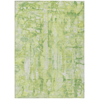 Piper Looms Chantille Abstract ACN2120 Lime Machine Washable Area Rug main image