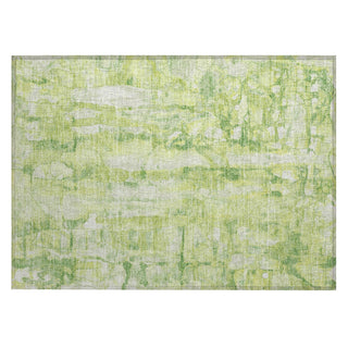 Piper Looms Chantille Abstract ACN2120 Lime Machine Washable Area Rug Scatter Main Image
