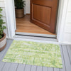 Piper Looms Chantille Abstract ACN2120 Lime Machine Washable Area Rug Scatter Outdoor Lifestyle Image Feature