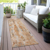 Piper Looms Chantille Abstract ACN2120 Orange Machine Washable Area Rug Runner Outdoor Lifestyle Image Feature