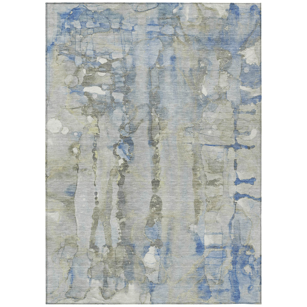 Piper Looms Chantille Abstract ACN2120 Sky Machine Washable Area Rug main image