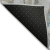 Piper Looms Chantille Abstract ACN2120 Teal Machine Washable Area Rug Backing Image