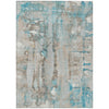 Piper Looms Chantille Abstract ACN2120 Teal Machine Washable Area Rug main image