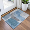 Piper Looms Chantille Blocks ACN2121 Denim Machine Washable Area Rug Scatter Lifestyle Image Feature