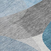 Piper Looms Chantille Blocks ACN2121 Denim Machine Washable Area Rug Swatch Image