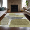 Piper Looms Chantille Blocks ACN2121 Fern Machine Washable Area Rug Lifestyle Image Feature